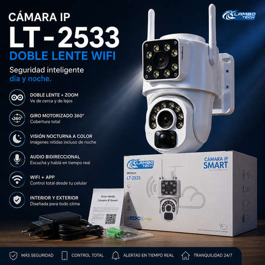 Cámara IP LT-2533 Doble Lente WiFi